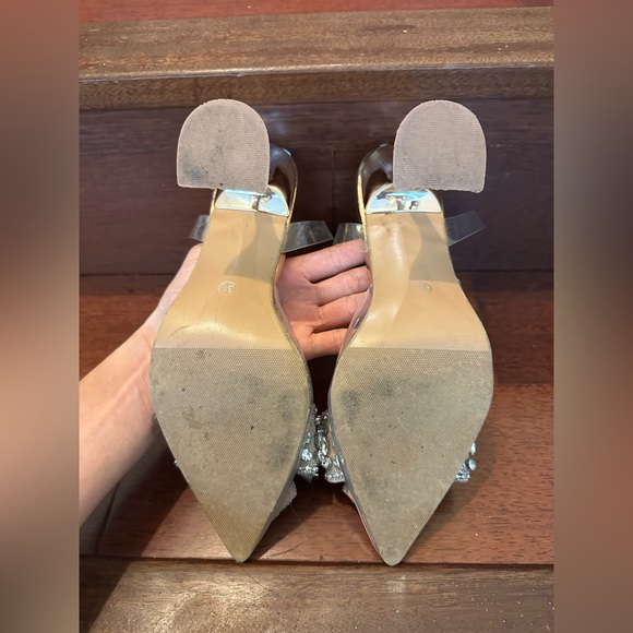 Embellished Bow Rose Gold Heel - Picture 3 of 6